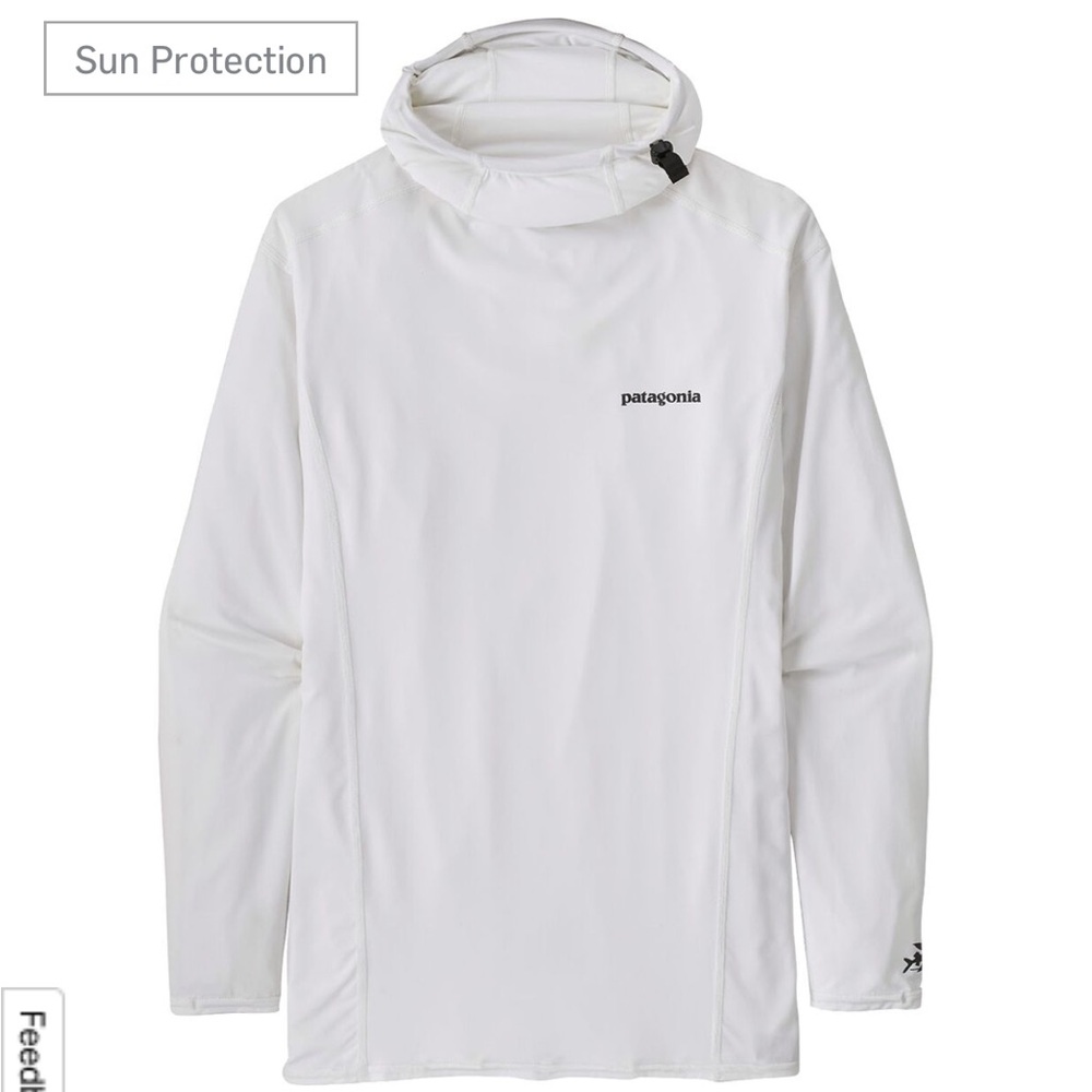 Never worn: Patagonia R0 Men’s Surf Hoody XXL White UPF40+